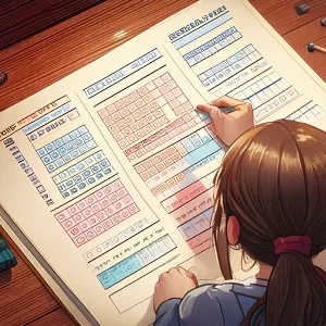 aluna respondendo cartao resposta de uma prova